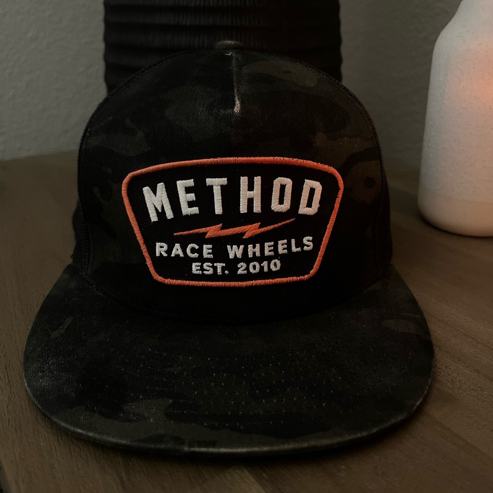 Method race wheel camouflage SnapBack hat